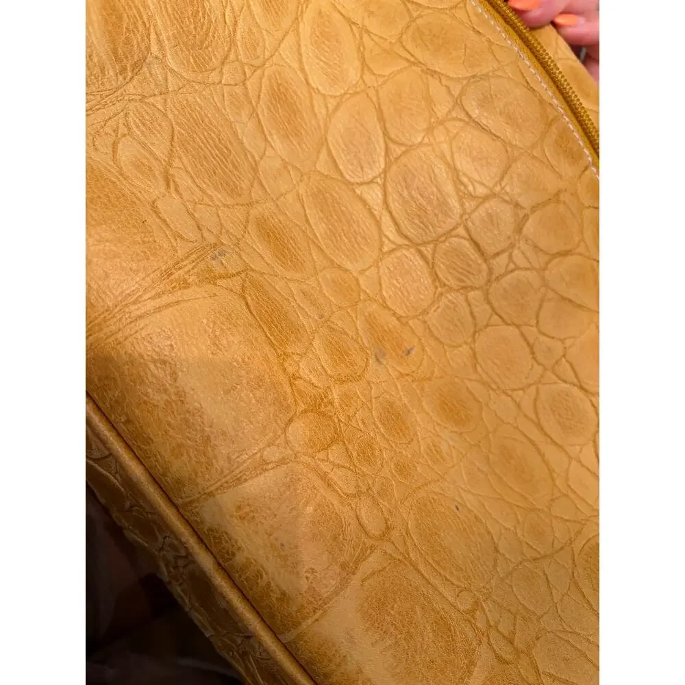 Tangaroa by Terrida tan leather large weekend travel bag